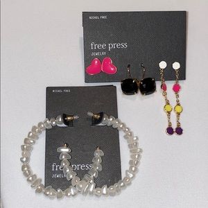 Free Press earrings Bundle- NWT